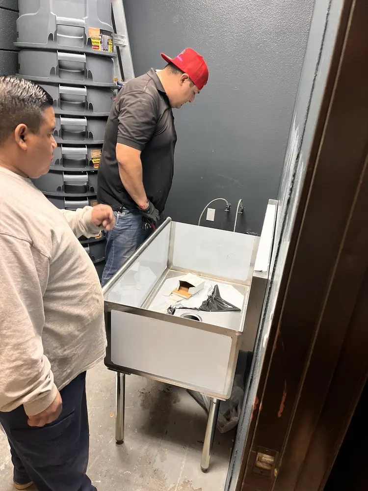 Commercial plumbing and sink installation in Columbia Lakes